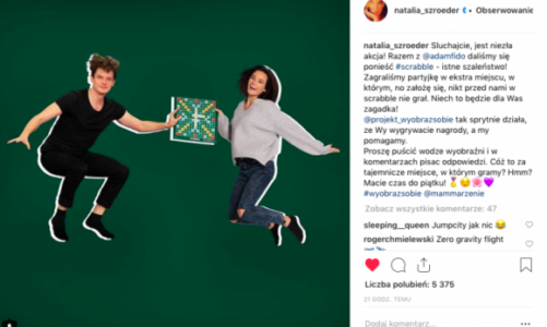 Natalia Szroeder skacze charytatywnie na Instagramie