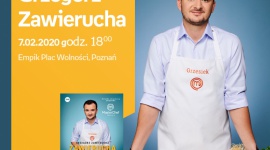 Grzegorz Zawierucha (MasterChef) w Poznaniu. LIFESTYLE, Książka - Grzegorz Zawierucha został laureatem ósmej edycji programu „MasterChef”. To on zawładnął podniebieniami wymagających jurorów jednego z najpopularniejszych programów kulinarnych.